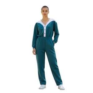 Vintage‎ Remo Classics California Green & White Women's Romper, Size M